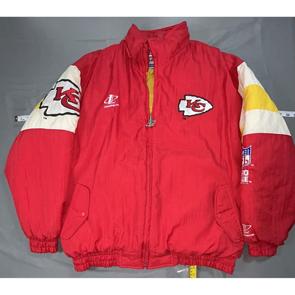 Vintage Kansas City Chiefs Jacket Mens XL Red NFL Football Logo Athletic 90s